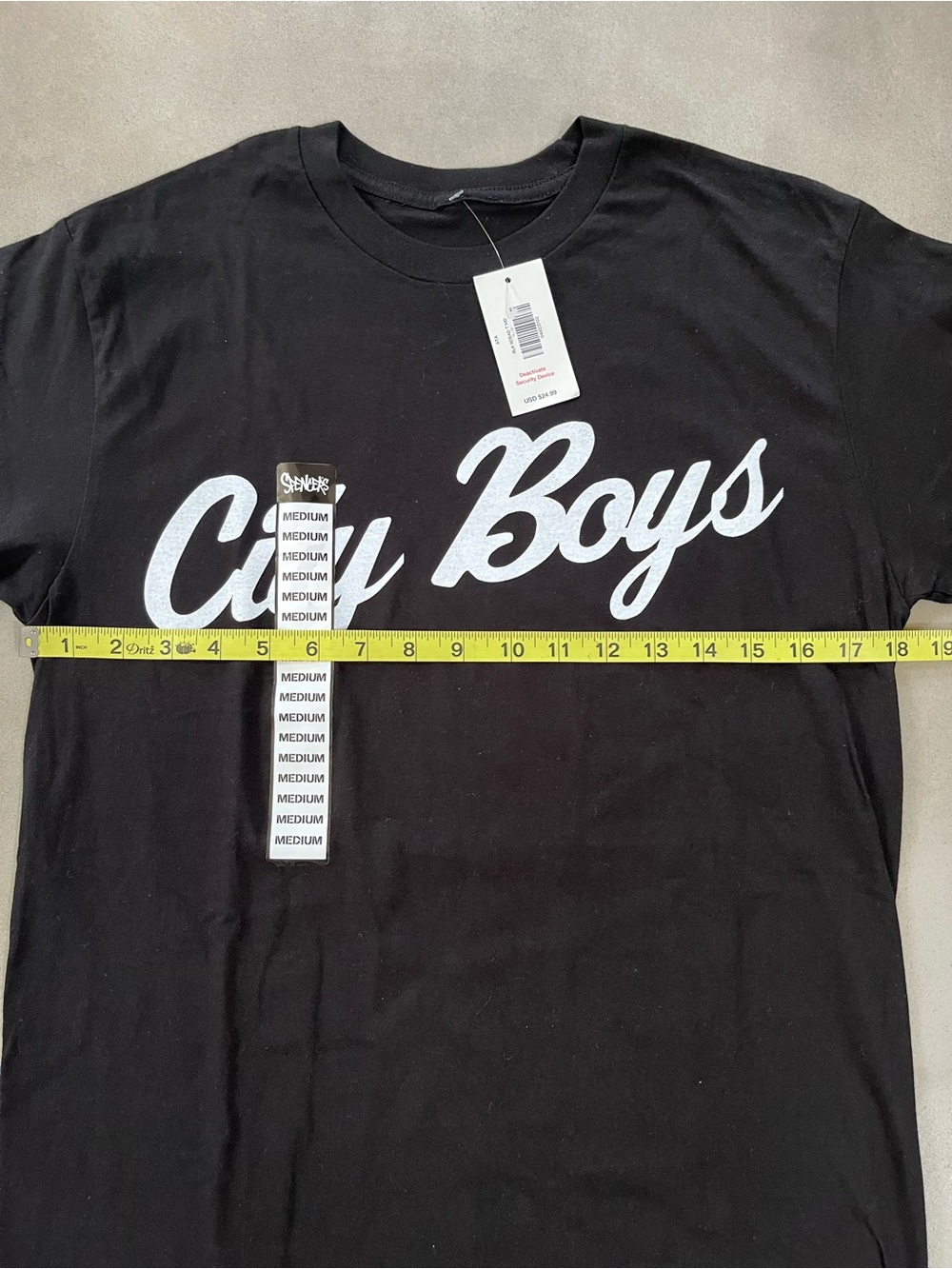 Hoodville City Boys Graphic Tee Black Slogan Homies Be Glad Oops Be Mad Size M - Picture 4 of 5